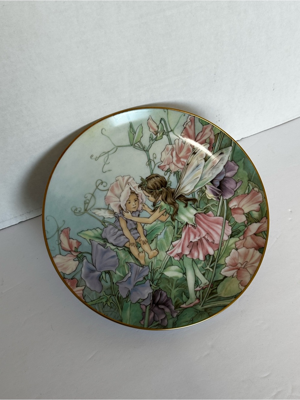Sweet Pea Fairy Collectors Plate Heinrich made in Germany